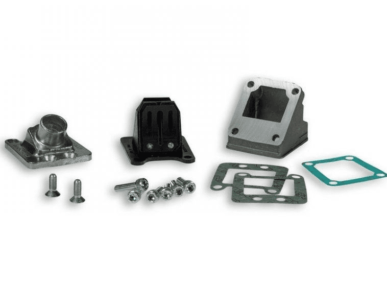 206856 Malossi intake manifold kit d. 15 Peugeot 103 RCX 50 for larger reed valve -