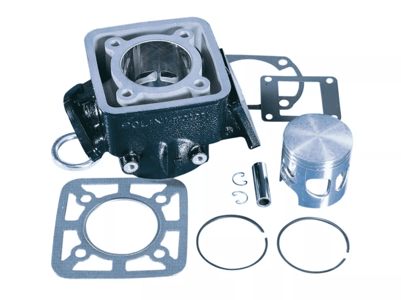 P166.0048 Gruppo termico 100cc Polini alluminio D.55mm Yamaha DT80 LC, COD: P166.0048