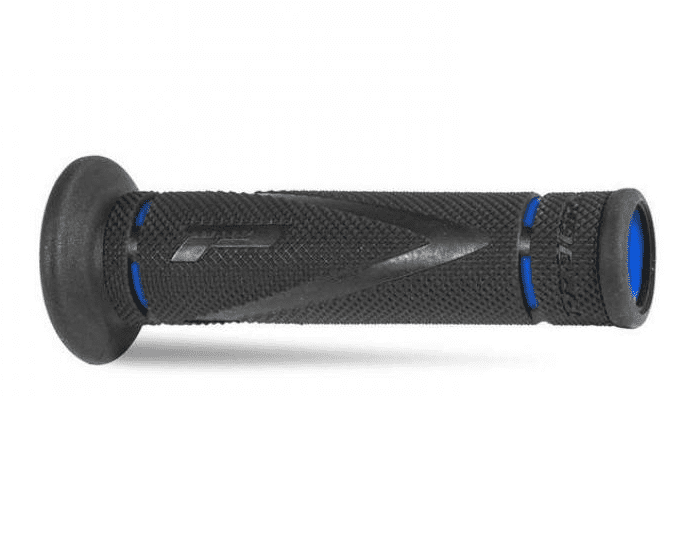 405402940 pair of progrip 838-oera-150 road grips, blue/black, race hard compound, with hole