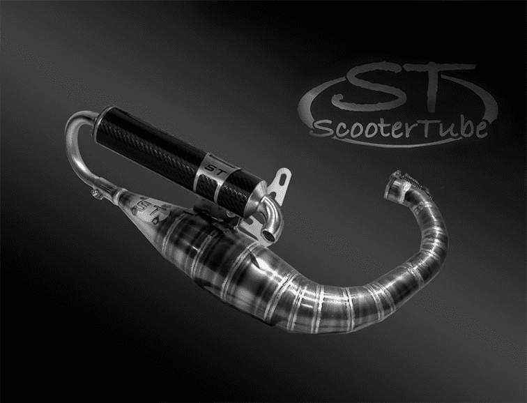 MARMITTA ST-70S CARBON PER MINARELLI VERTICALE CILINDRI TPR/MALOSSI/POLINI/MK2 70cc