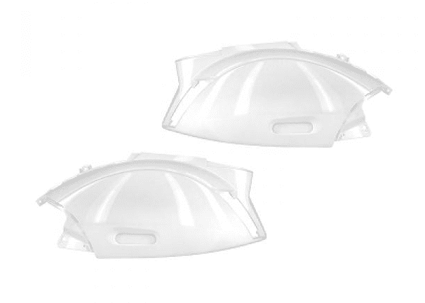 366341e engine fairing right + left white piaggio zip 50 100 2t sp lc base ac 4t 2001-14