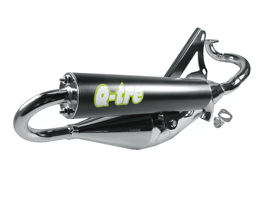 TG060838312-CR Marmitta Tecnigas Q-TRE, CPI / China 2T, cromato, con omologazione, COD: TG060838312-CR