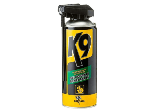635028 bardahl k9 sbloccante lubrificante spray penetrante per dadi, bulloni e meccanismi con ruggine 400ml