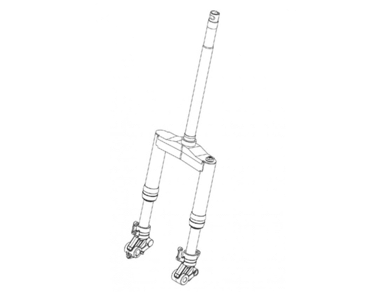 1c003088 original fork piaggio / gilera runner 50 sp 2010-2017