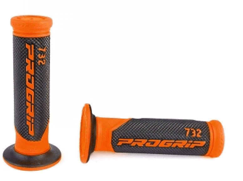 344105a pair of pro grip 732 black/orange grips