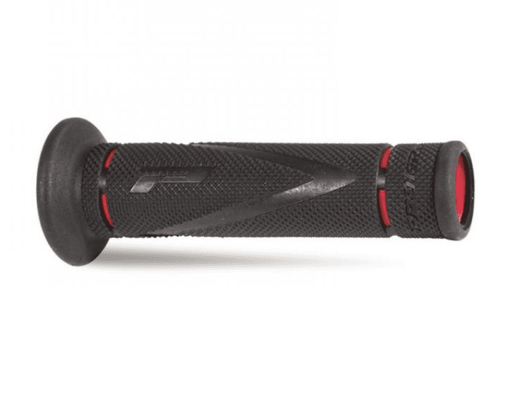 405402950 pair of progrip 838-oera-149 road grips, red/black, race hard compound, with hole