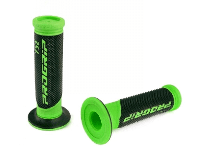 344103 pair of pro grip 732 black/green grips