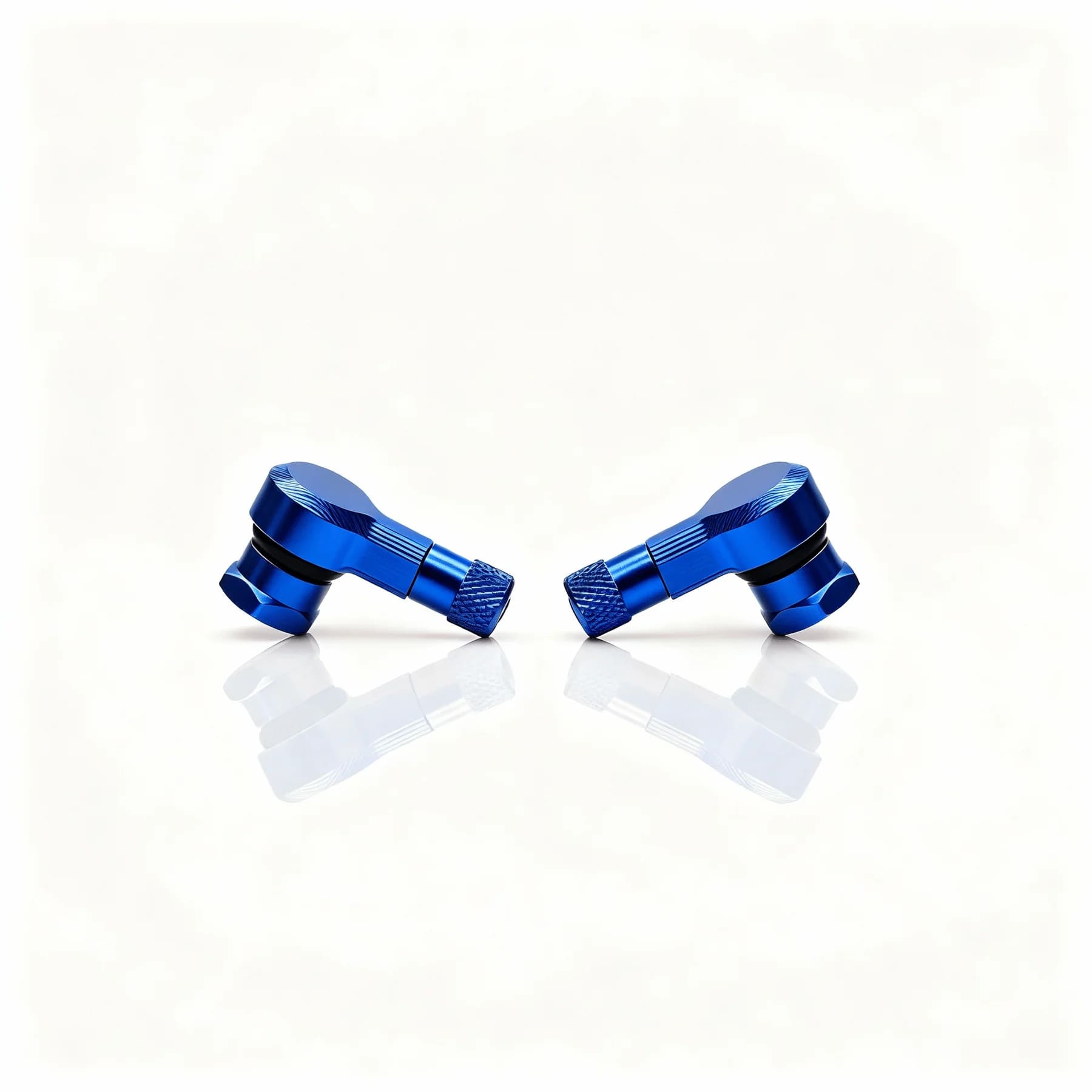 RPG Valvole Gomme CNC 90° in Alluminio Anodizzato – Set 2 Pezzi Universale per Cerchi Scooter (foro 11,3 mm)