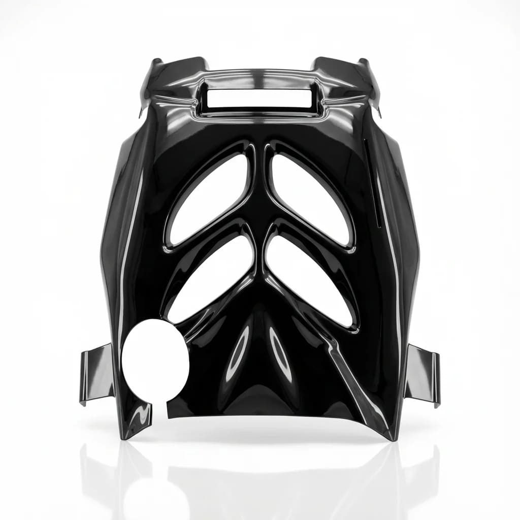 Carénage arrière sous coque passage de roue RPG pour Yamaha Aerox / MBK Nitro (jusqu'à 2013) – ABS noir brillant