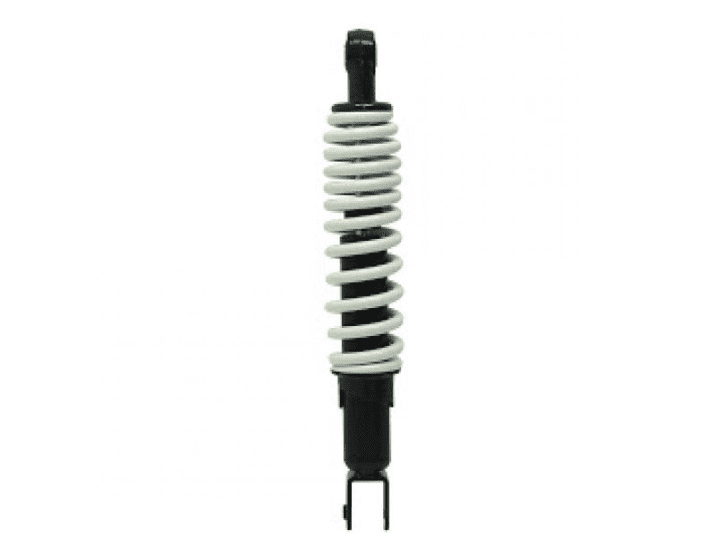406200970 rear shock absorber mandelli with 3 adjustments and white spring length 280mm - peugeot speedake 50