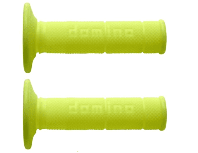 6131.82.50.06 pair of domino cross/enduro grips fluorescent yellow