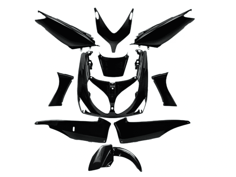 A365000 Fairing kit 10 pieces black Yamaha Tmax 500 2001 - 2007