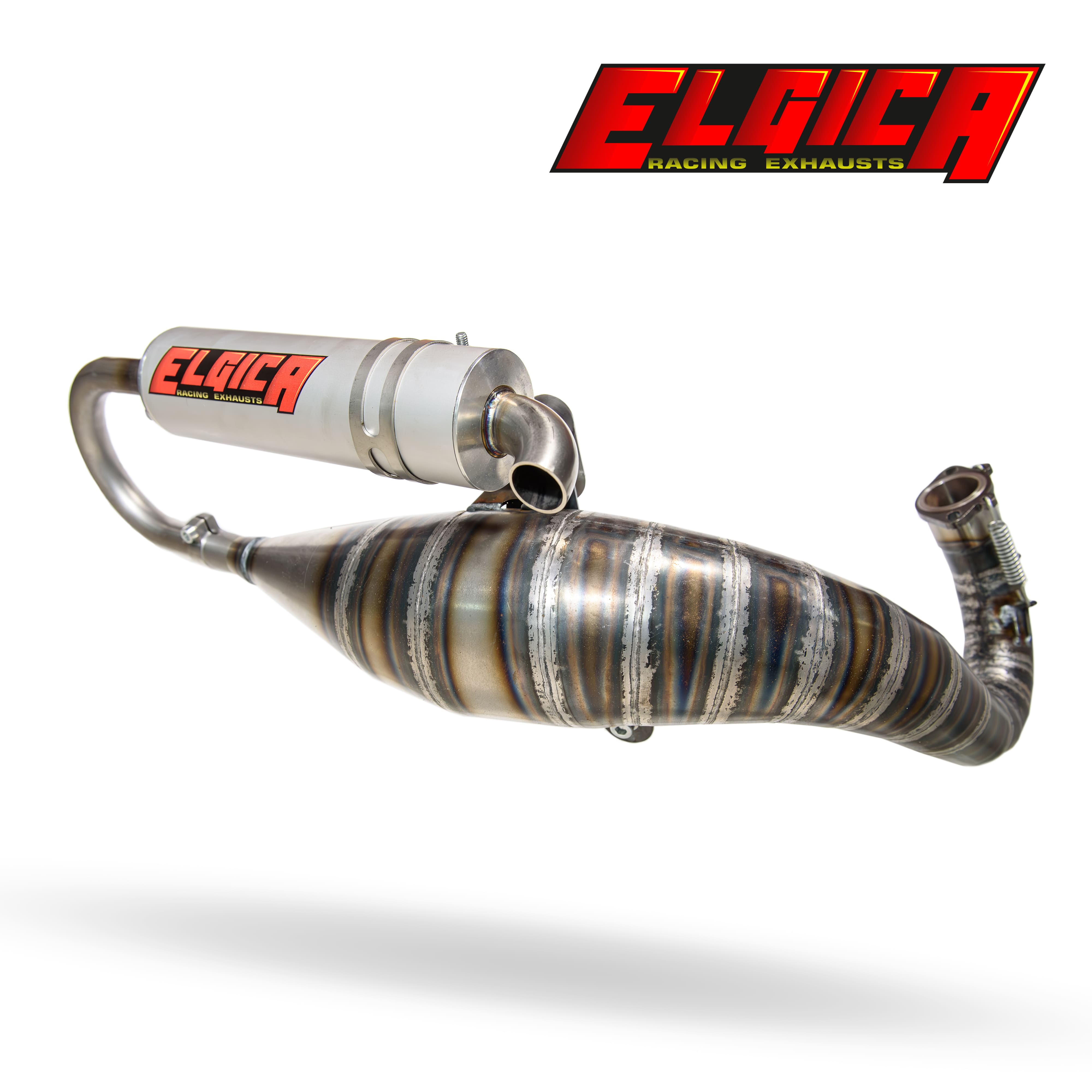 Marmitta artigianale Elgica Piaggio Stage6 R/T 70 cc (scooter cross)