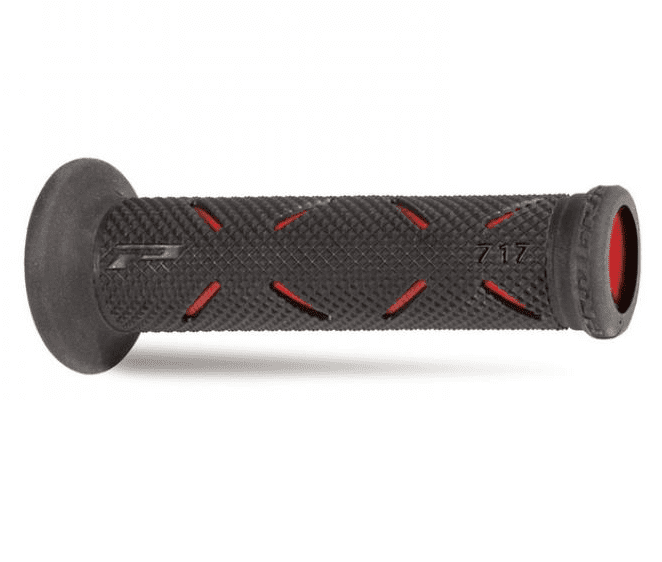 405402325 pair of progrip 717-oera-149 road grips, red/black, race hard compound, with hole