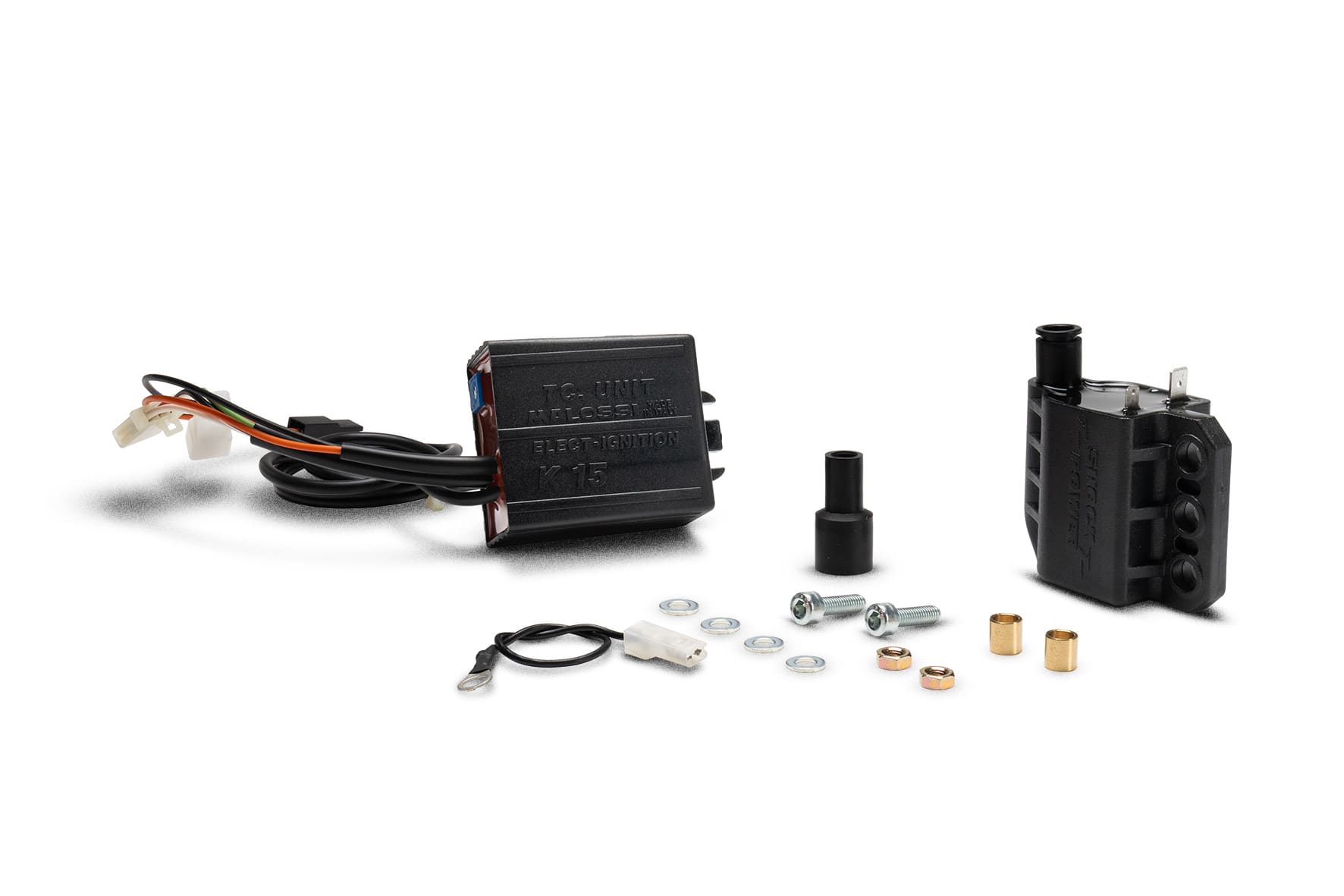 558765 Centralina Malossi TC UNIT K15 + Bobina / RPM CONTROL (volano Ducati) Minarelli