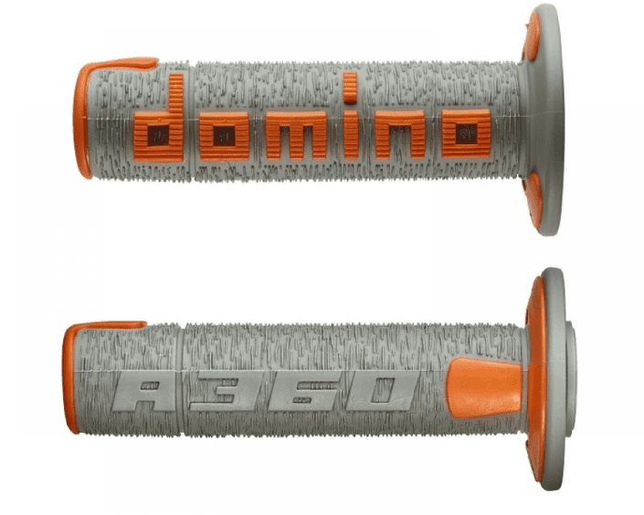 a36041c5245a7-0 pair of domino grips grey/orange off road