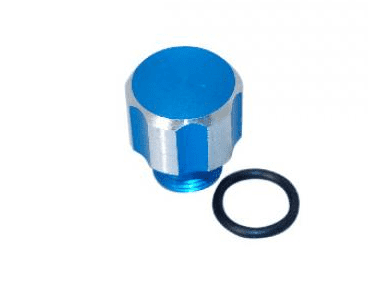 77171212a gear oil cap derbi senda chrome/blue
