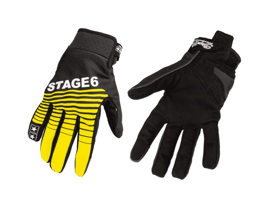 S6-0868 Guanti moto Stage6 Street pure Giallo / Nero, COD: S6-0868/S