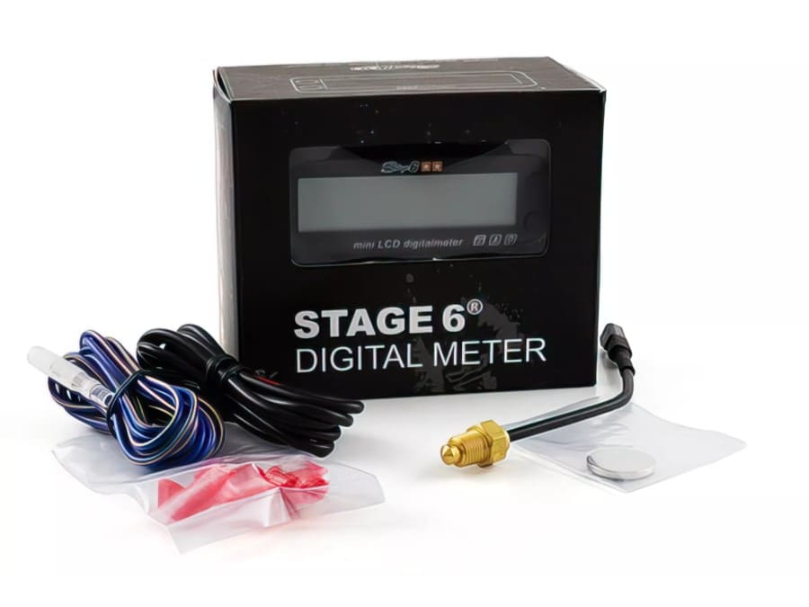 s6-4031 contagiri temperature acqua e contaore stage6 mkii 0-250° autoalimentato 12v retroilluminazione