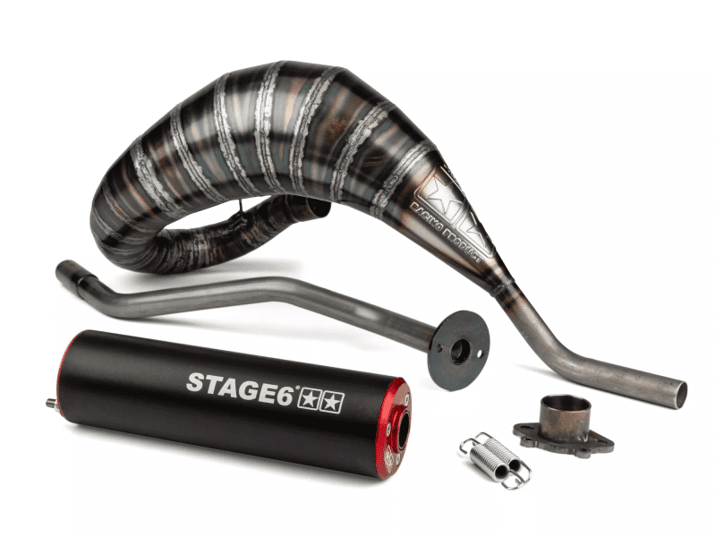 S6-9519305/RE Marmitta Stage6 80 - 90 Rosso - Nero DERBI D50B0, COD: S6-9519305/RE