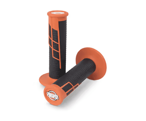 021665 clamp on 1/2 waffle grips for offroad orange/black