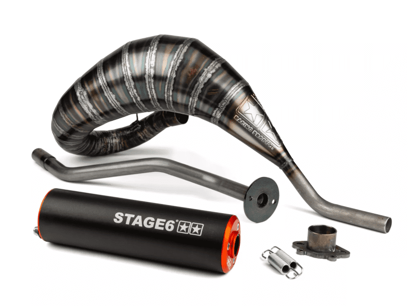 S6-9519305/BO Marmitta Stage6 80 - 90 Arancione - Nero DERBI D50B0, COD: S6-9519305/BO