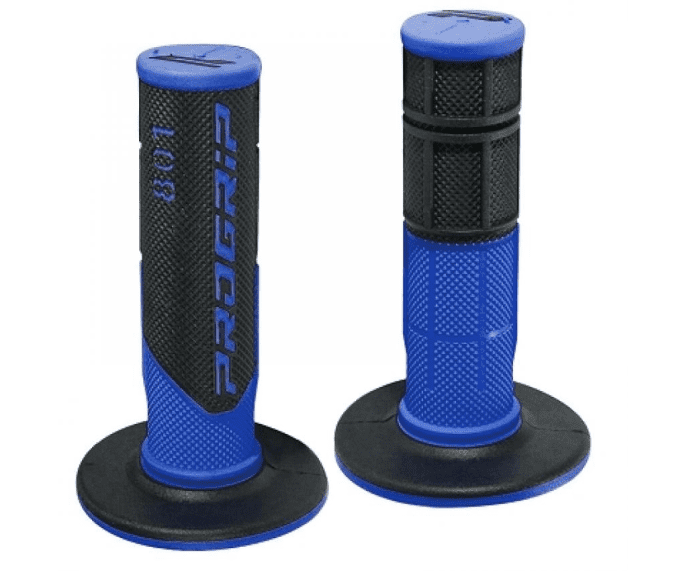 344114b pair of pro grip 801 black / blue grips