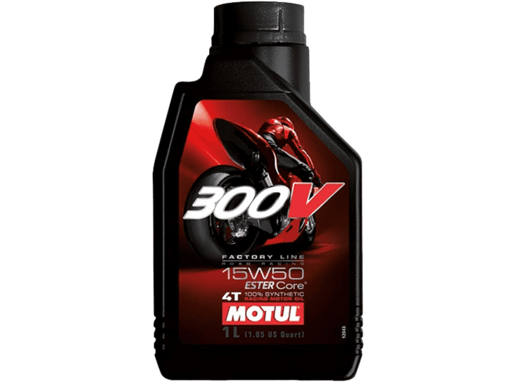 104125 1 liter motul 300v factory line road racing 15w50 100% synthetic oil for 4-stroke engines