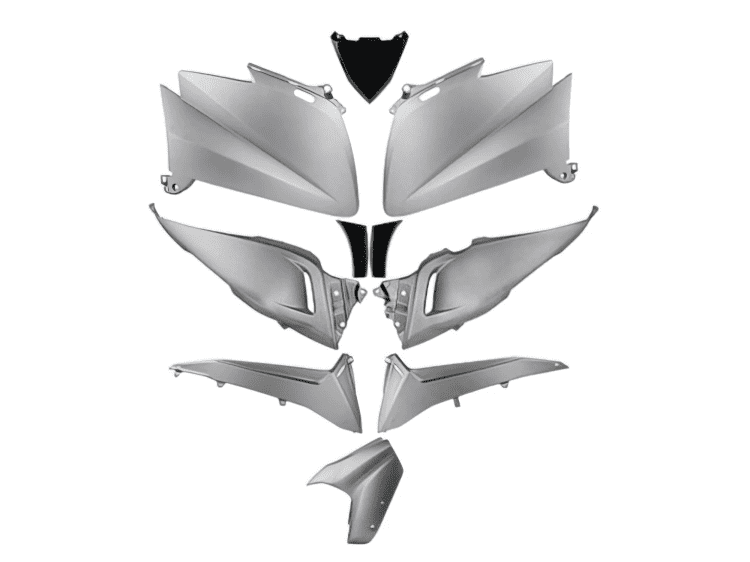 A367308 Fairing kit 10 pieces matt grey Yamaha Tmax 530 2012 - 2014