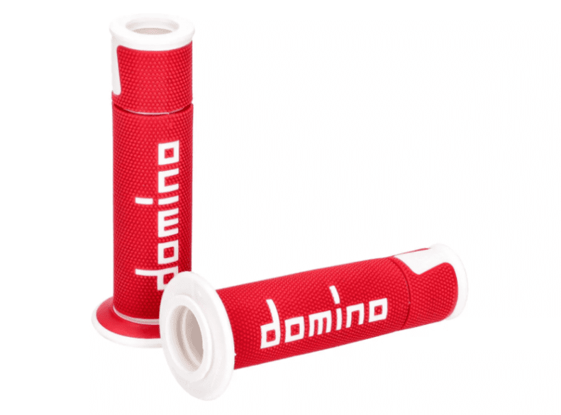 DOM48746 Manopole Domino A450 On-Road Racing rosso / bianco (aperto), COD: DOM48746