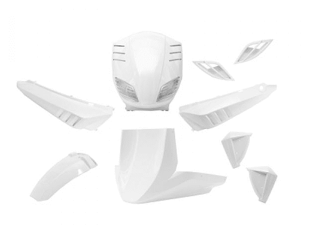 366302 9-piece stunt slider fairing kit white