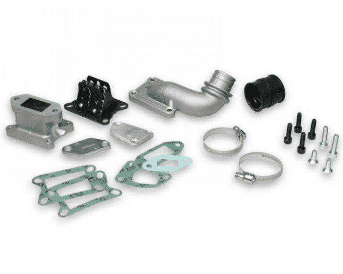 2015908 Malossi intake manifold kit Vespa ET3 Primavera 125 2t reed valve to cylinder 2nd series for phbl 25 carburetor