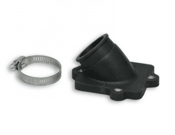 0213662b racing manifold d.22 - 28 and length 29 inclined fkm for yamaha - mbk - minarelli horizontal 2t 50cc engines