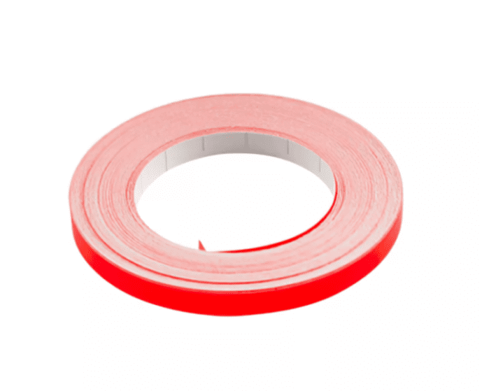 CGN468315 Adesivo cerchio 10m Motip rosso neon 6mm, COD: CGN468315
