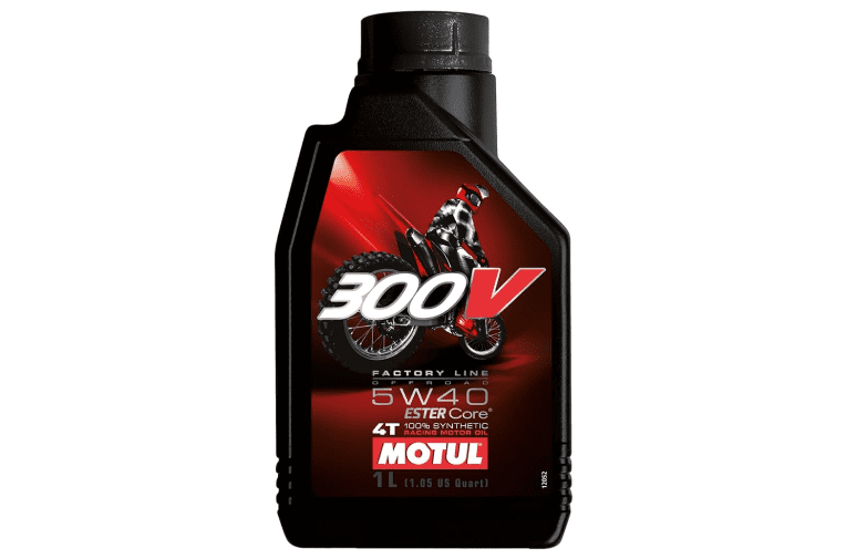 104134 1 liter motul 300v factory line off road 5w40 100% synthetic oil for 4t engines