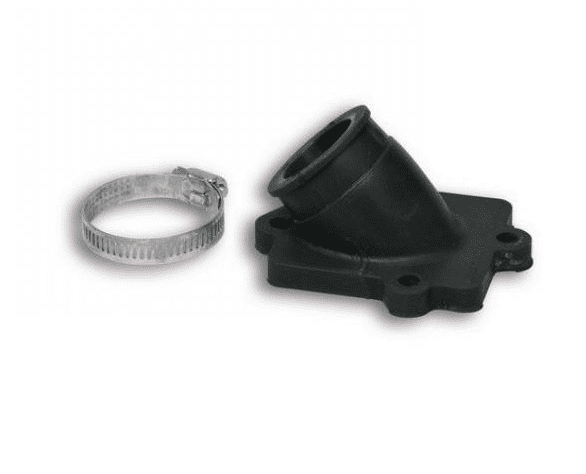 0213661b racing manifold d.22 - 24.5 and length 29 inclined fkm for yamaha - mbk - minarelli horizontal 2t 50cc engines