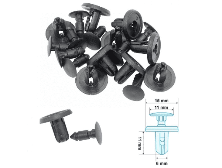 170900f pack of 10 body rivets (15 x 11 x 11 x 6) model b