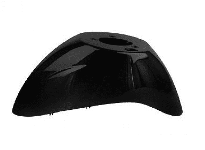 366341j mudguard zip 50 2t lc (single fork) black metal