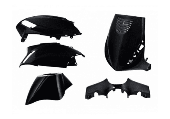 1r000110 original piaggio zip fairing kit black