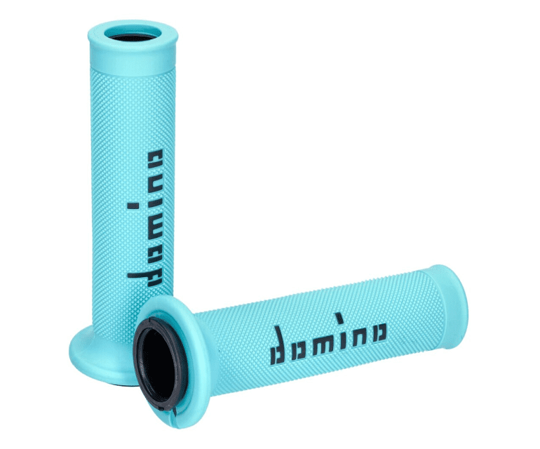 DOM48704 Manopole Domino A010 On-Road turchese / nero (aperto)