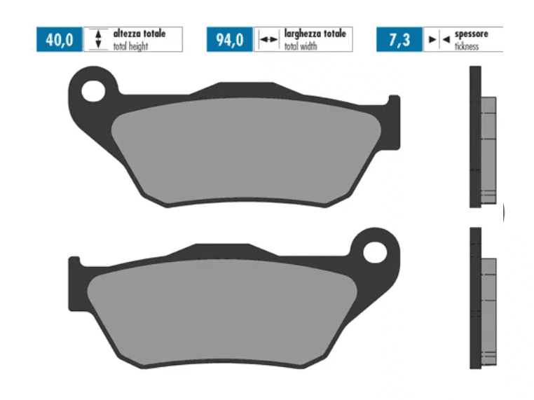 P174.2080 Pastiglie freno Polini sinterizzato Yamaha Xmax 125 2006 - 2009, COD: P174.2080