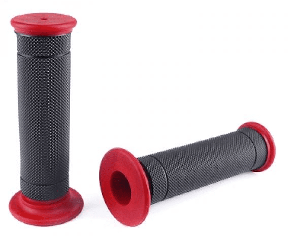 344222 pair of noend grip smoote black/red grips