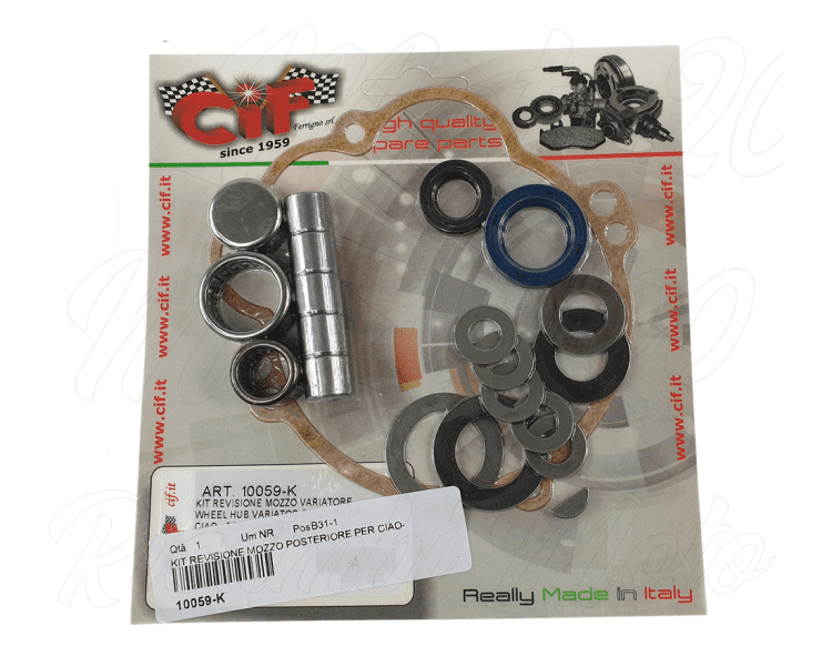 10059-k rear hub overhaul kit piaggio ciao bravo yes with variator