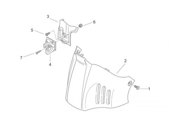 ap8268494 inspection cover painted black original aprilia scarabeo 50 2t e2 eng. piaggio 2005-2006 (emea)