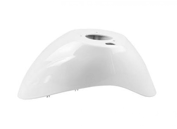 366341i mudguard zip 50 2t lc (single fork) white