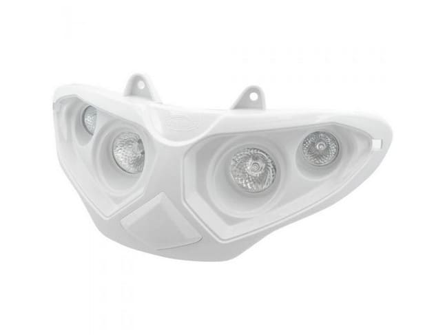201385 Maschera 4 fari Alogena Runner Bianca 50/125/180/200cc