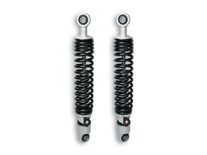 4613183 pair of rear shock absorbers malossi derbi rambla 125 4t lc euro 3 (piaggio m287m), wheelbase 345 mm