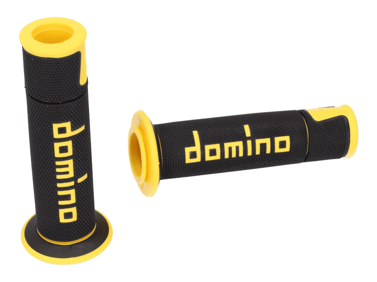 DOM39778RP Manopole Domino A450 On-Road Racing nero / giallo (aperto), COD: DOM39778RP