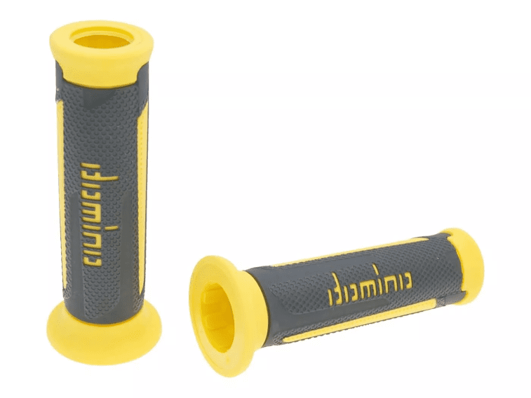 DOM37161 Manopole Domino A350 On-Road grigio scuro / giallo (aperto), COD: DOM37161