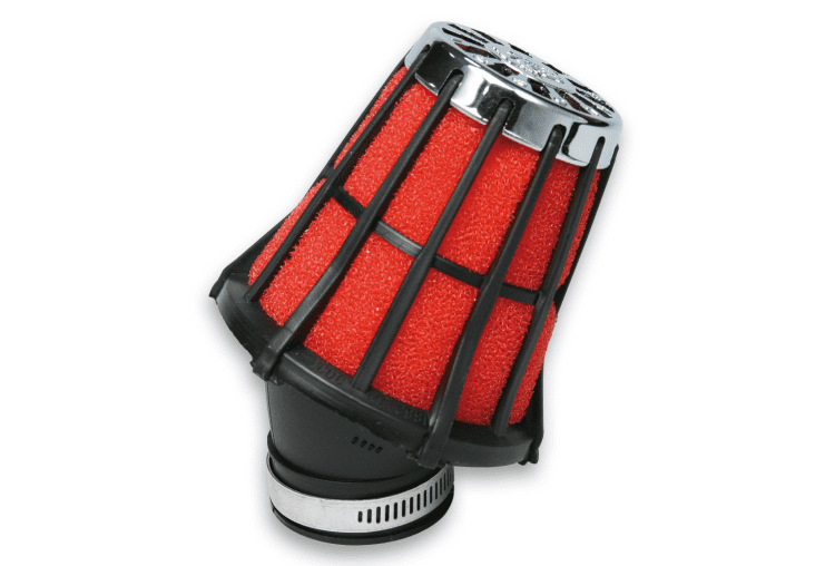 043075.50 red filter e5 air filter with d.48 for phf 30÷36 carburetors with black cage